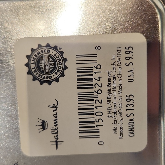 NWT Hallmark Harley-Davidson Note Cards w/envelopes in Tin container - Picture 3 of 7